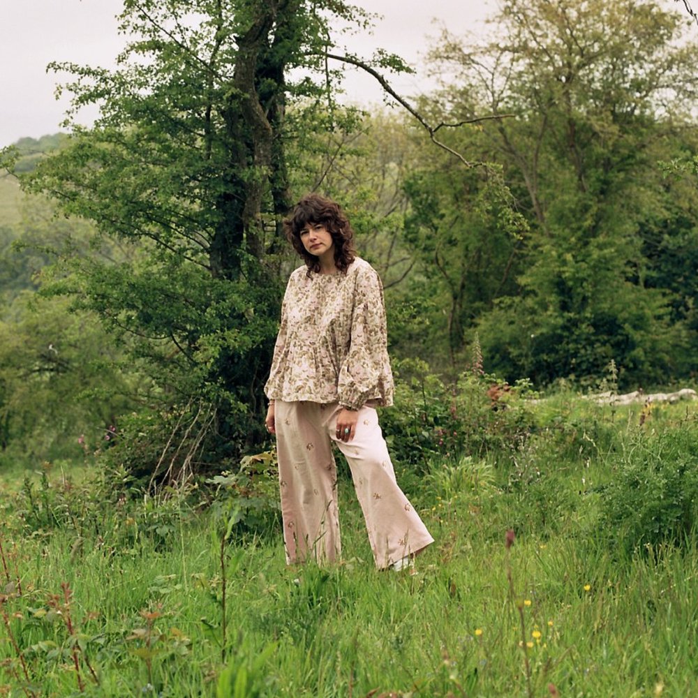 Meadows -Tupelo Floral Embroidered Trousers Dusty Pink Size 2, XS